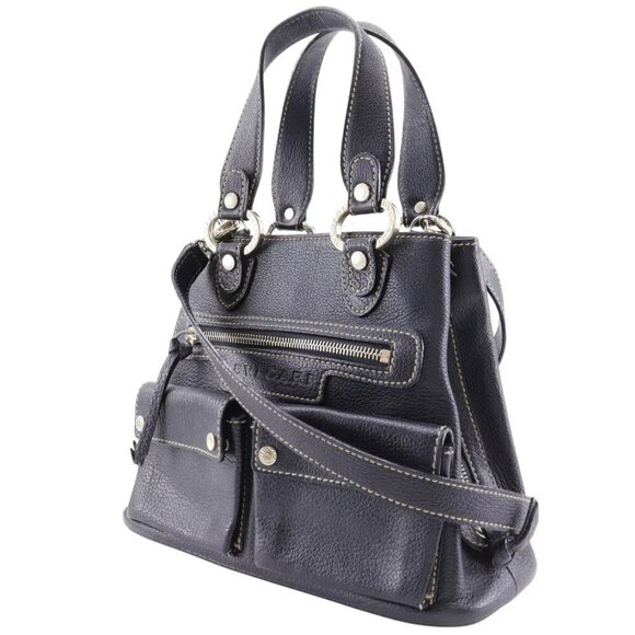 BVLGARI Maxi Rettale Handbag 2WAYShoulder black leather Women - Picture 3 of 12